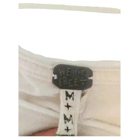 FREE PEOPLE We The Free Cloud Nine Cropped Oversized Tee Top Sweater Size M - Picture 6 of 13